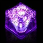 Light Up Premium LitedIce Brand Ice Cube, Digi-Print - Purple