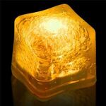 Light Up Premium LitedIce Brand Ice Cube, Digi-Print - Yellow