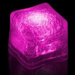 Light Up Premium LitedIce Ice Cube, Blank - Pink