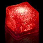 Light Up Premium LitedIce Ice Cube, Blank - Red