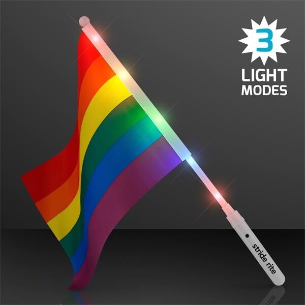 Main Product Image for Custom Printed Light Up Rainbow Flag