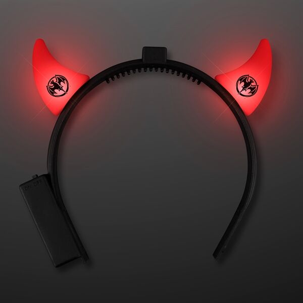 Main Product Image for Custom Printed Light Up Red Devil Horns