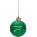 Light-Up Shatter Resistant Ornament - Frosted Green