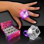 Lighted LED Glow Jewel Ring - Clear