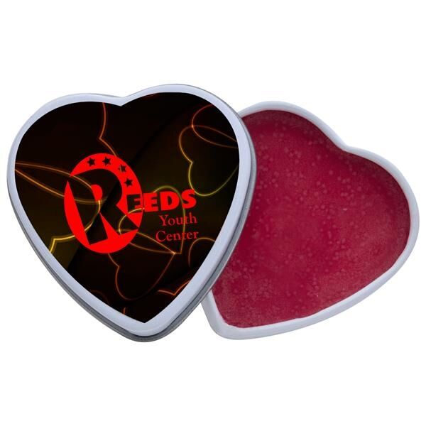 Main Product Image for Custom Printed Lip Moisturizer Heart Tin