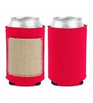 Little Buddy with Burlap-Neoprene Pocket - Red