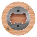 Magnetic Bamboo Bottle Opener -  