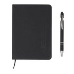 Magnetic Journal & Metal Pen Set - Black