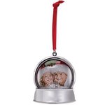 Magnetic Snow Globe Ornament - Silver