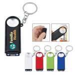 Magnifier and LED Light Key Chain -  