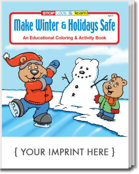 Main Product Image for Make Winter & Holidays Safe Coloring And Activity Book USA Made