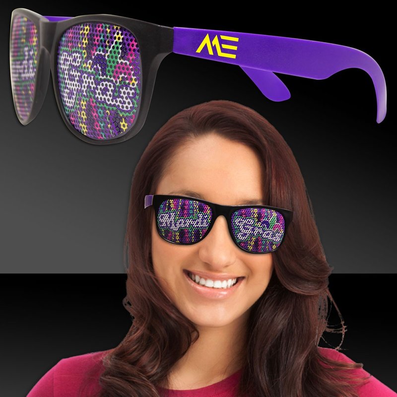 Main Product Image for Custom Sunglasses Mardi Gras Purple