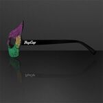 Mardi Gras Eyeglasses, Glitter Frames (Non-Light Up) -  