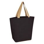 Marketplace Jute Tote Bag - Black