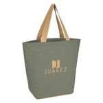 Marketplace Jute Tote Bag -  