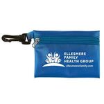 Mask & Sanitizing Protection Pack in Translucent Zipper Pouc - Trans Blue