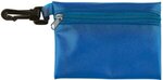 Mask & Sanitizing Protection Pack in Translucent Zipper Pouch - Trans Blue