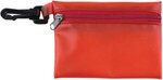 Mask & Sanitizing Protection Pack in Translucent Zipper Pouch - Trans Red
