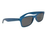 Matte Finish Malibu Sunglasses - Blue