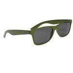 Matte Finish Malibu Sunglasses - Green