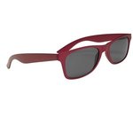 Matte Finish Malibu Sunglasses - Red