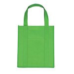 Matte Laminated Non-Woven Shopper Tote Bag - Lime Green