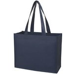 Matte Laminated Non-Woven Shopper Tote Bag - Navy