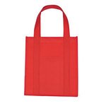 Matte Laminated Non-Woven Shopper Tote Bag - Red
