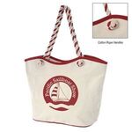 MAUI 8 OZ. LAMINATED COTTON TOTE BAG - Natural Red