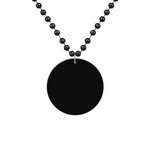 Medallion Beads - Colorful - Black