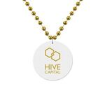 Medallion Beads - White -  