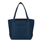 Medium Cotton Canvas Yacht Tote Bag -  