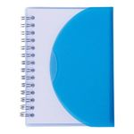 Medium Spiral Curve Notebook - Translucent Blue