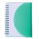 Medium Spiral Curve Notebook - Translucent Green