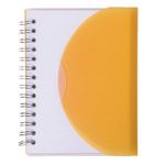 Medium Spiral Curve Notebook - Translucent Orange