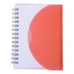 Medium Spiral Curve Notebook - Translucent Red