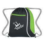 Mesh Accent Drawstring Sports Pack -  