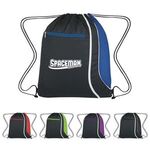 Mesh Accent Drawstring Sports Pack -  