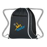 Mesh Accent Drawstring Sports Pack -  