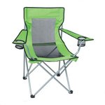 Mesh Folding Chair With Carrying Bag - Lime Green