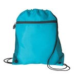 Mesh Pocket Drawcord Sport Pack - Neon Blue
