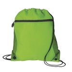 Mesh Pocket Drawcord Sport Pack - Neon Green