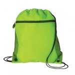 Mesh Pocket Drawcord Sport Pack - Neon Lime