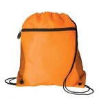 Mesh Pocket Drawcord Sport Pack - Neon Orange