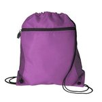 Mesh Pocket Drawcord Sport Pack - Purple