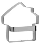 Metal House Cookie Cutter - Silver
