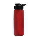 Metallic Flair Bottle - Drink Thru Lid - 26 oz - Metallic Red w/ Blk Lid