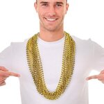 Buy Metallic Gold Mardi Gras Beads