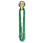 Metallic Green Mardi Gras Beads - Metallic Green