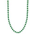 Metallic Green Mardi Gras Beads -  